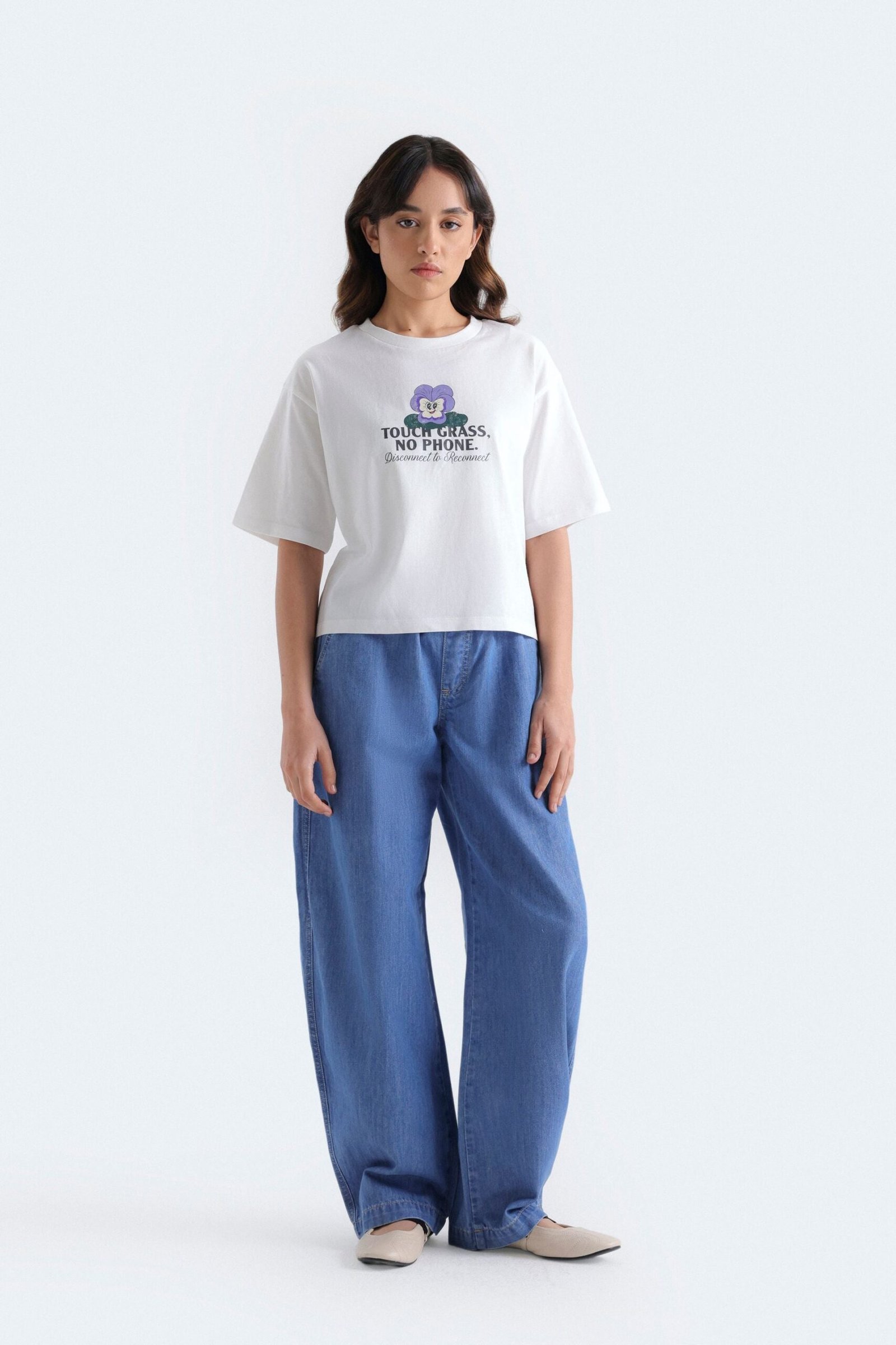 Cropped Graphic T-Shirt
