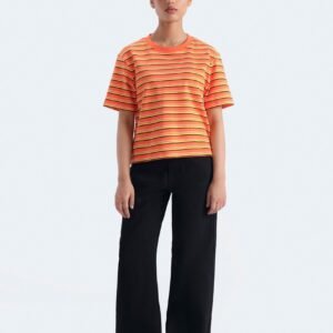 Cropped Stripped T-Shirt