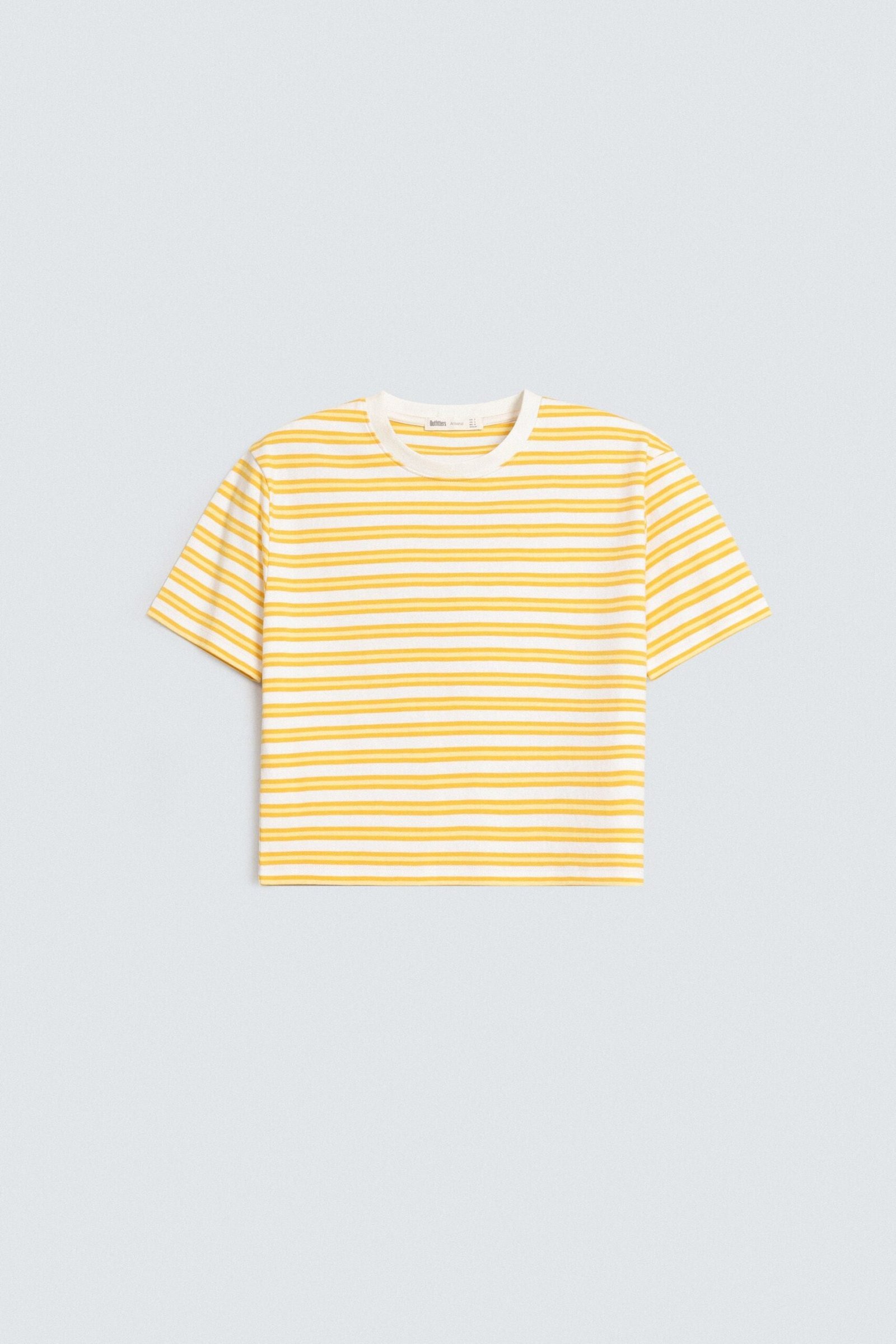 Cropped Striped T-Shirt - Image 5