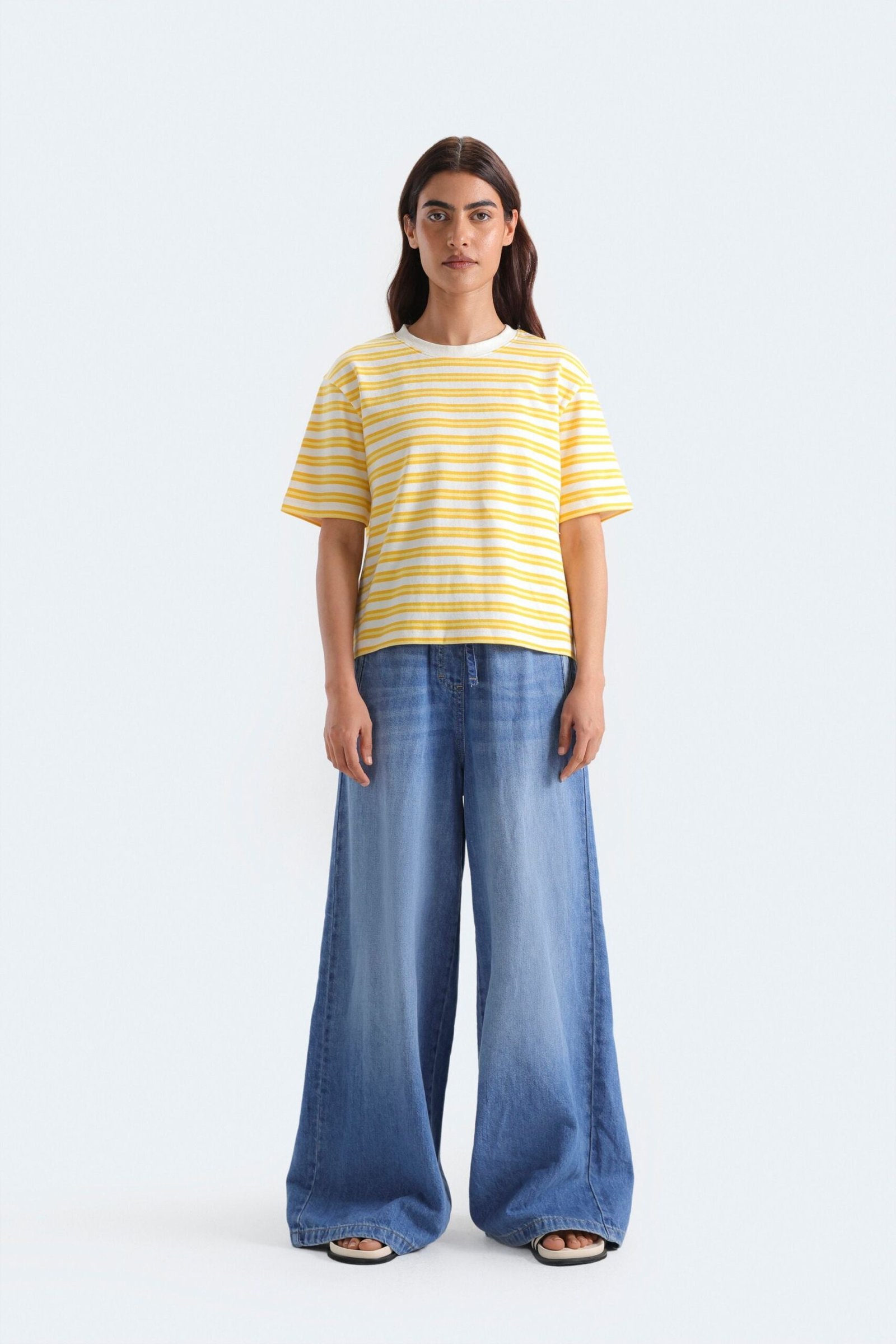 Cropped Striped T-Shirt
