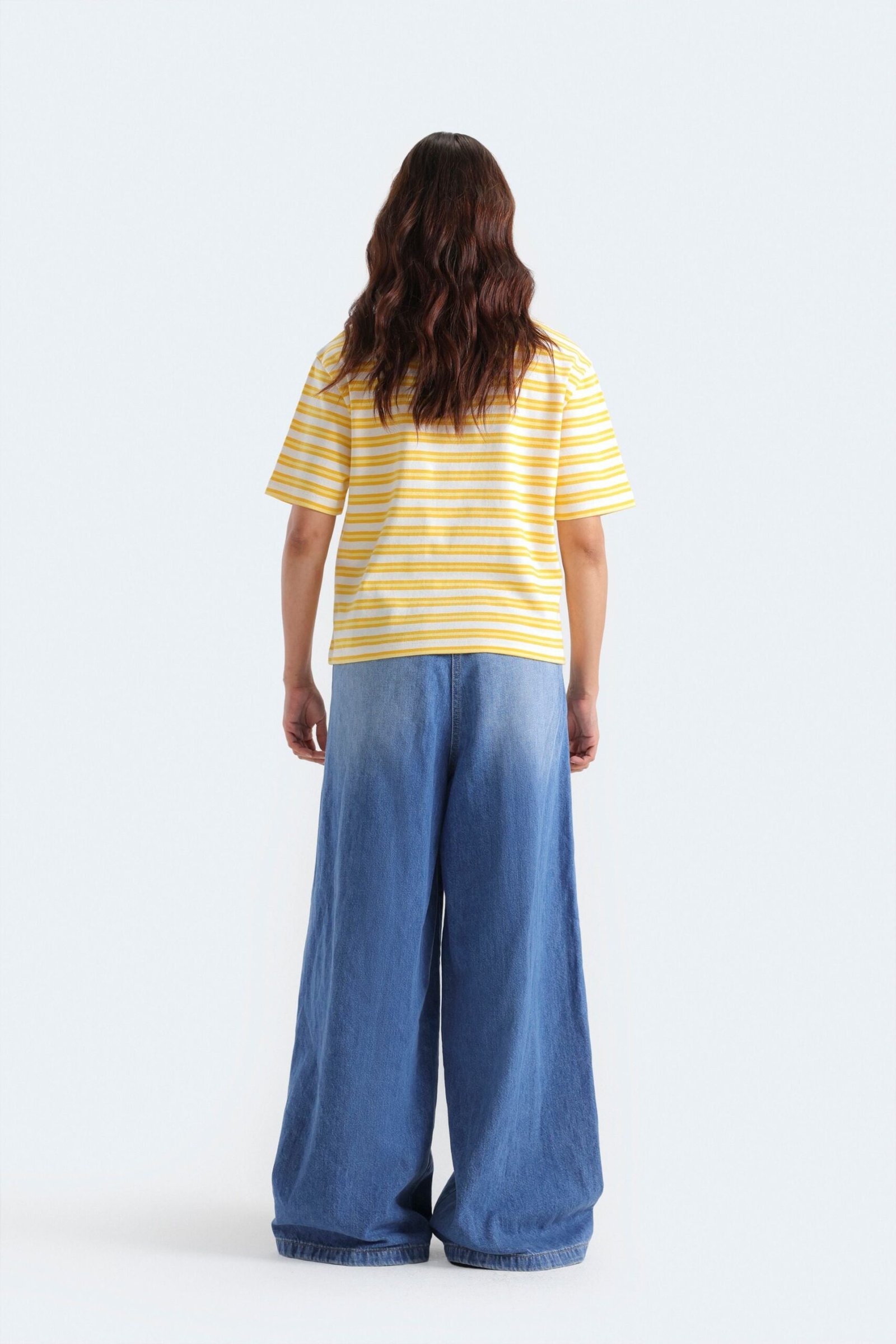 Cropped Striped T-Shirt - Image 4