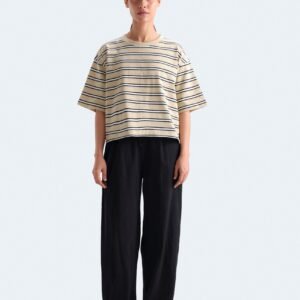 Cropped Stripped T-Shirt