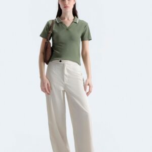 Cropped Polo Shirt