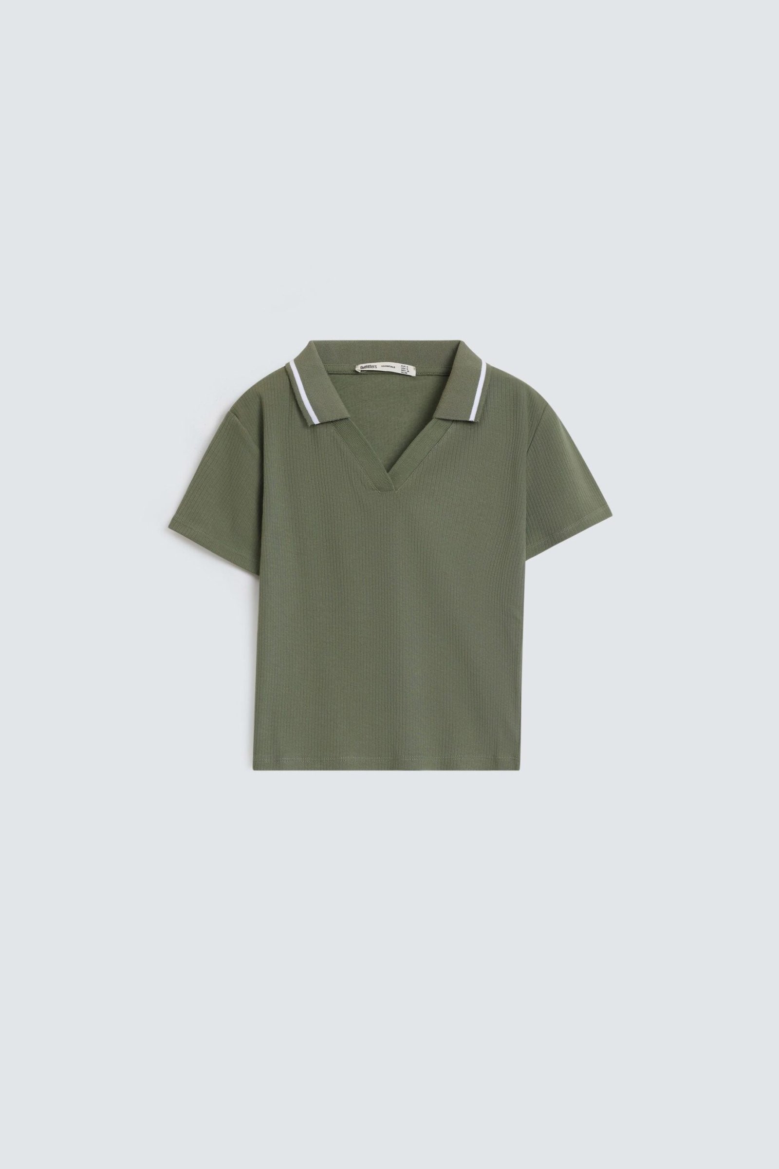 Cropped Polo Shirt - Image 5