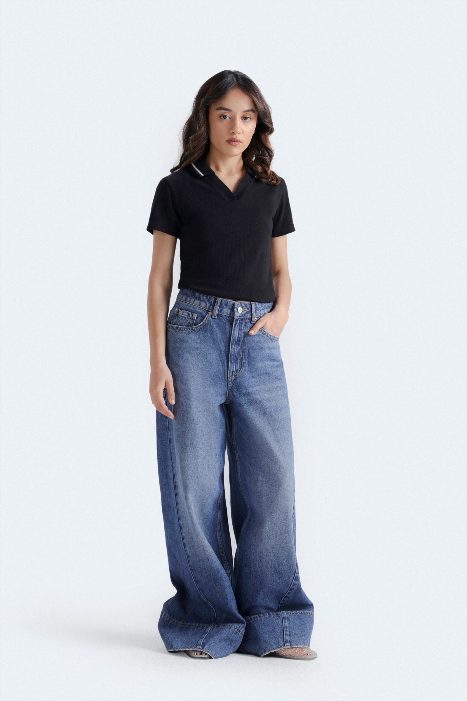 Cropped Polo Shirt - Image 8