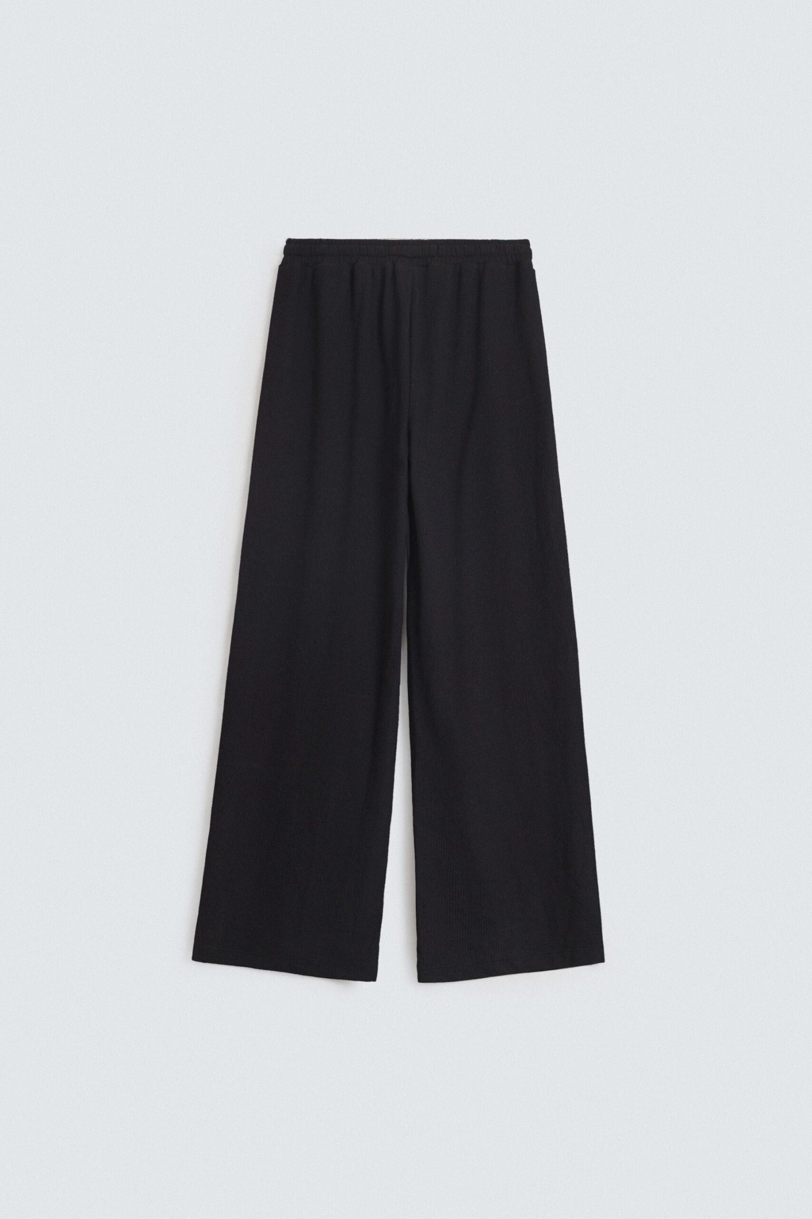 Wide Leg Knit Trousers - Image 7