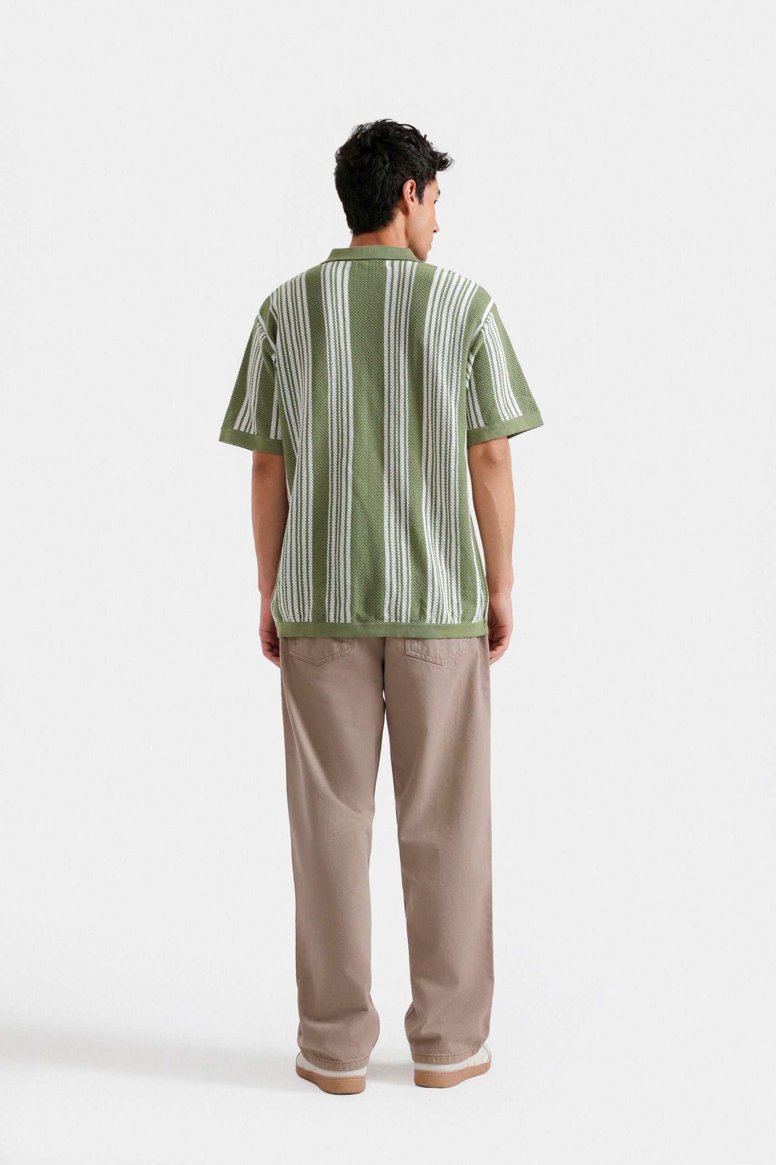 Knitted Striped Shirt - Image 4