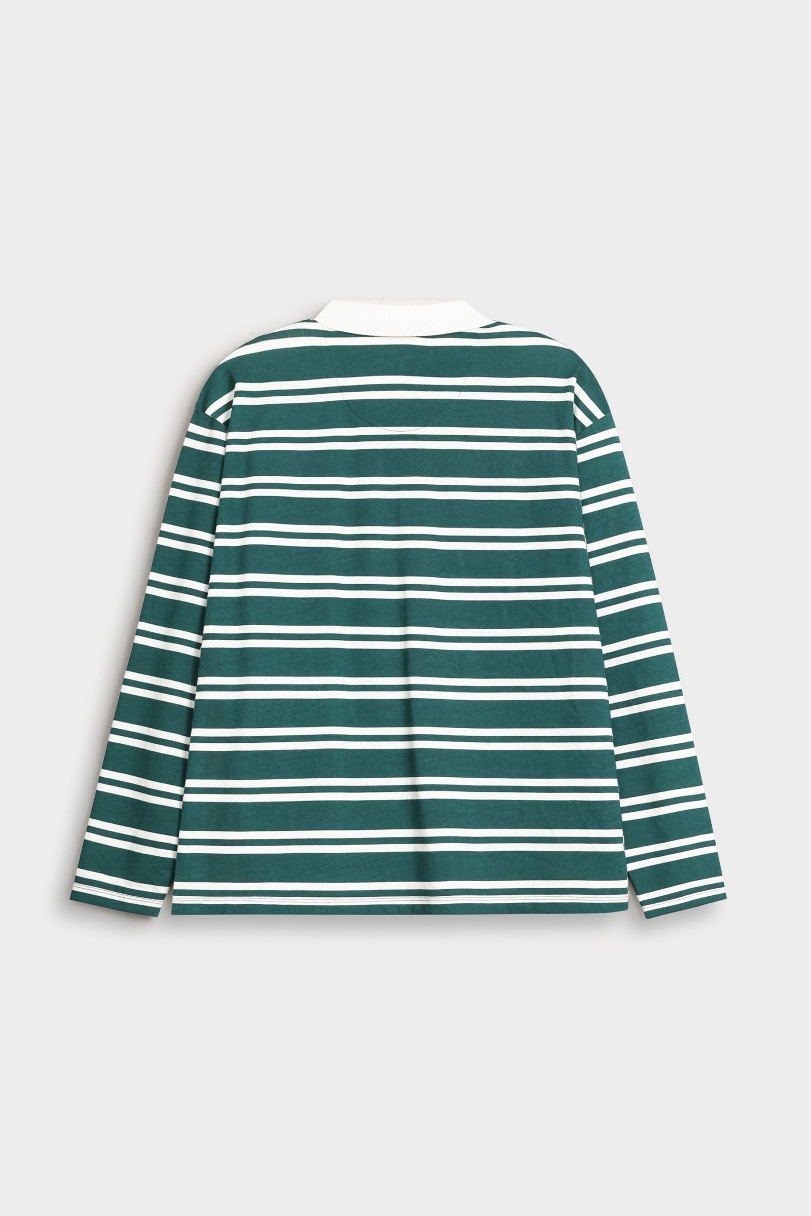 Slogan Print Striped Polo Shirt - Image 3