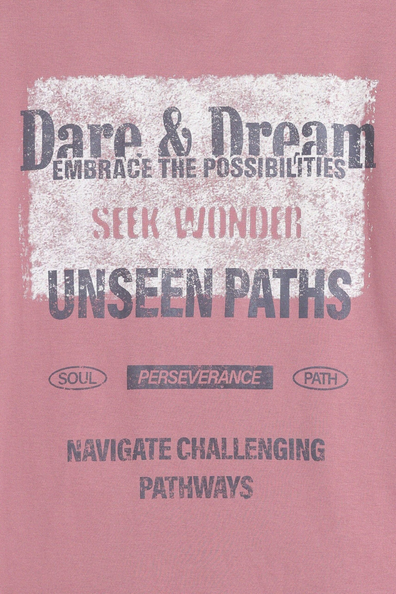 Slogan Print T-Shirt With Label Patch - Image 6
