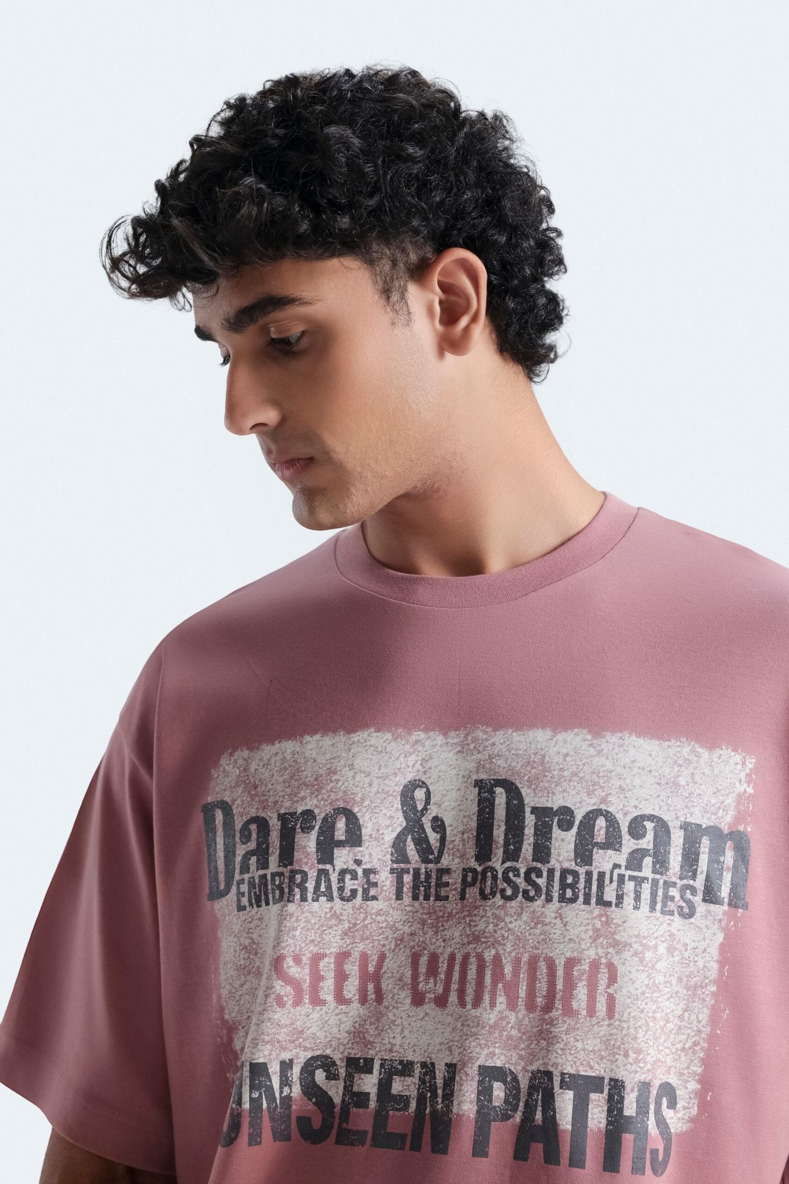 Slogan Print T-Shirt With Label Patch - Image 2