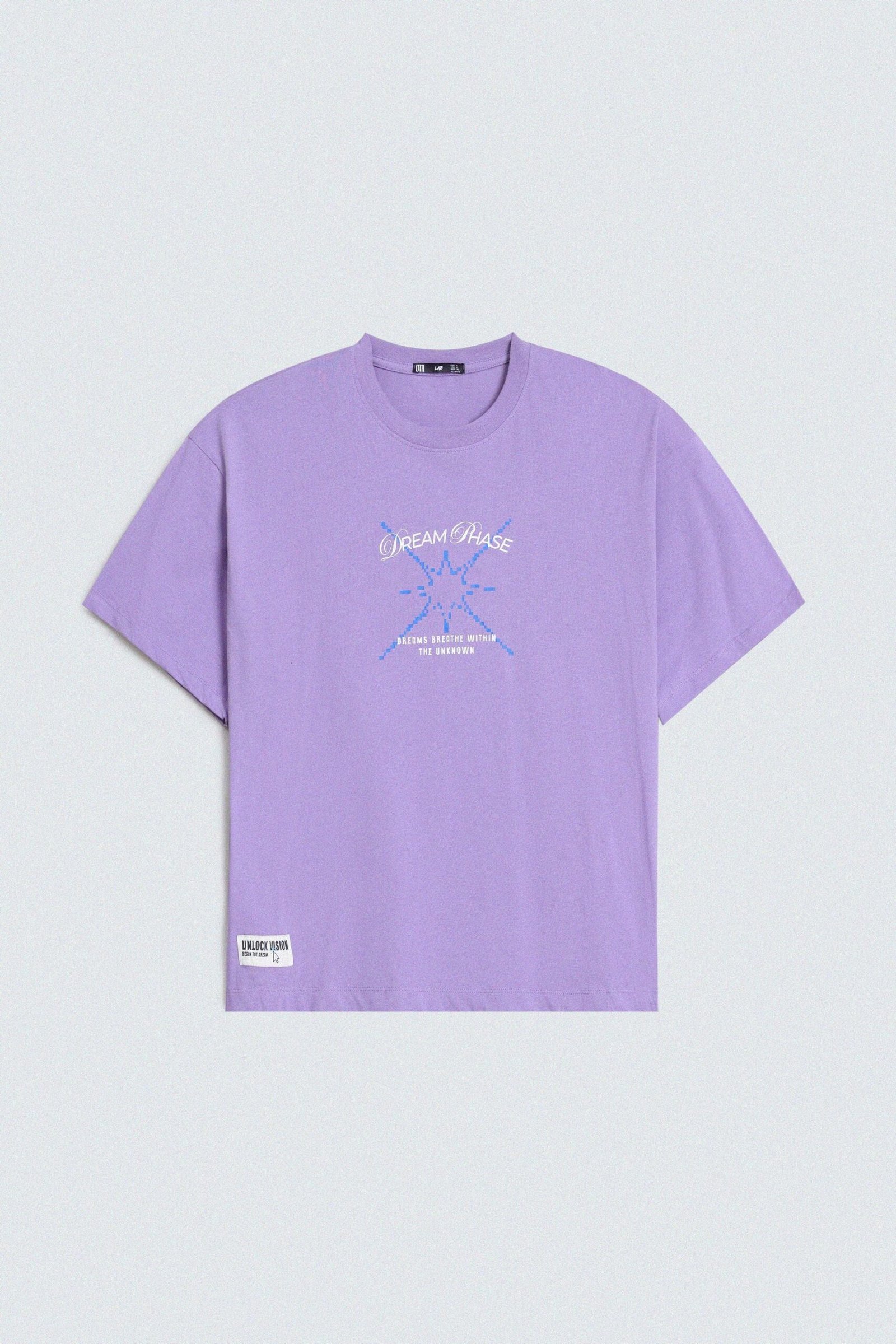 Slogan Print T-Shirt With Label Patch - Image 5