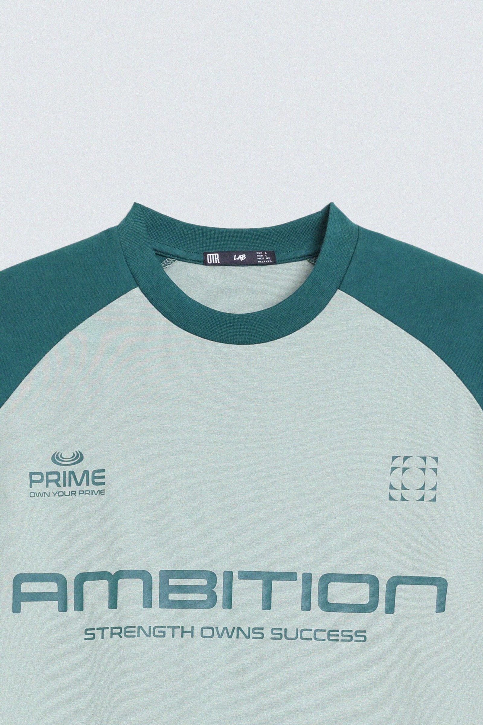 Color-Block Slogan Print T-Shirt - Image 6
