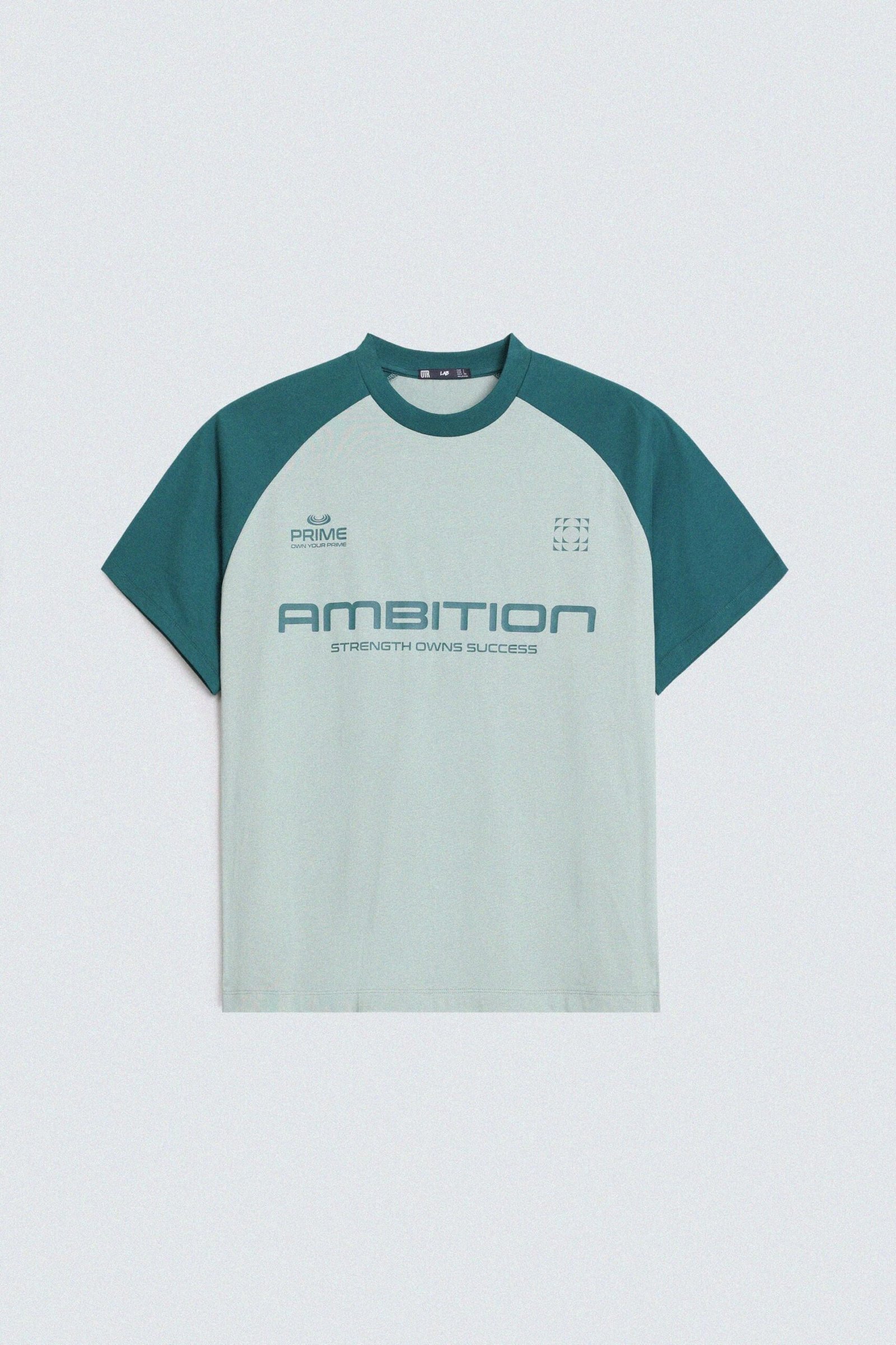 Color-Block Slogan Print T-Shirt - Image 5