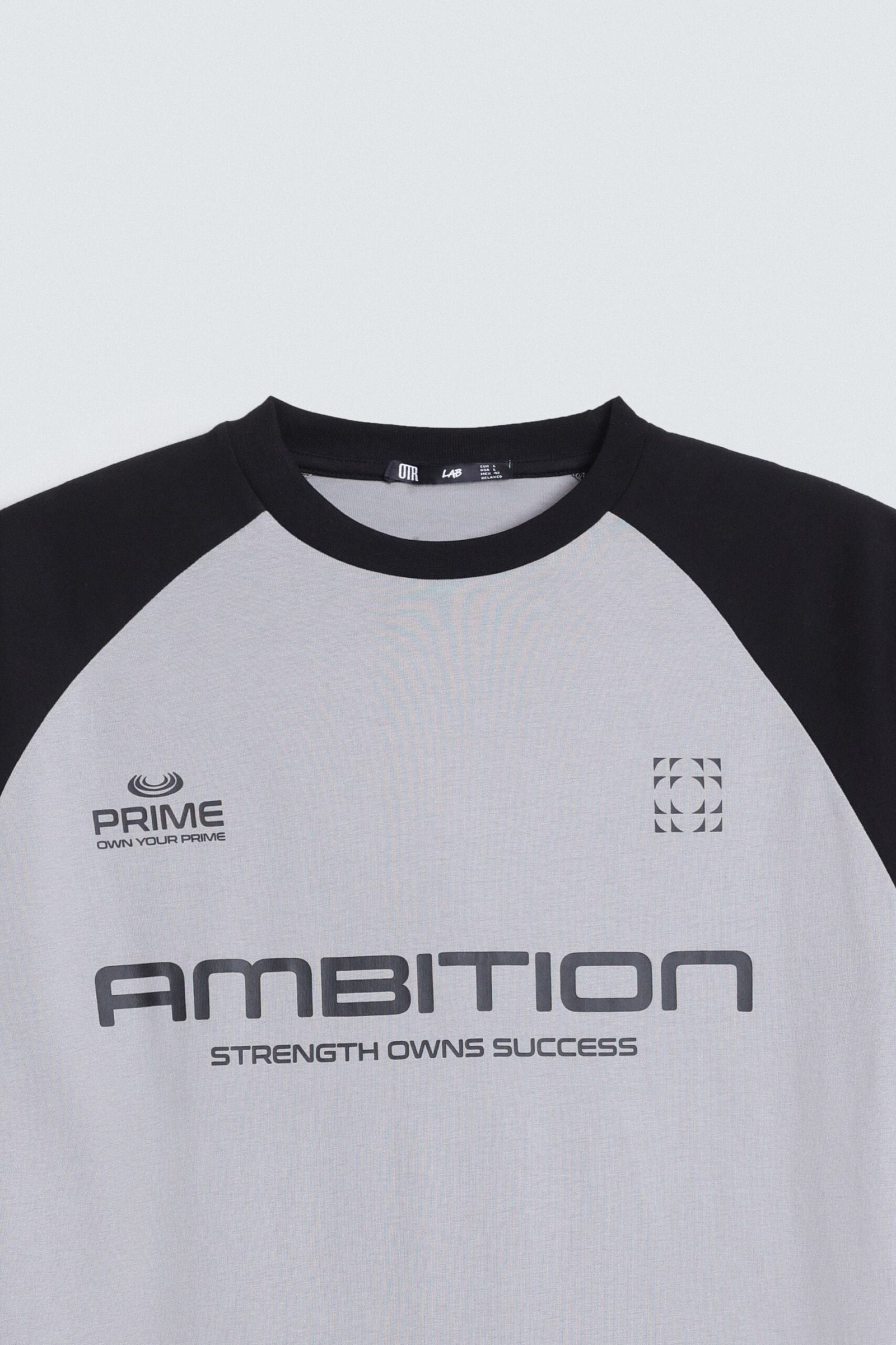 Color-Block Slogan Print T-Shirt - Image 13