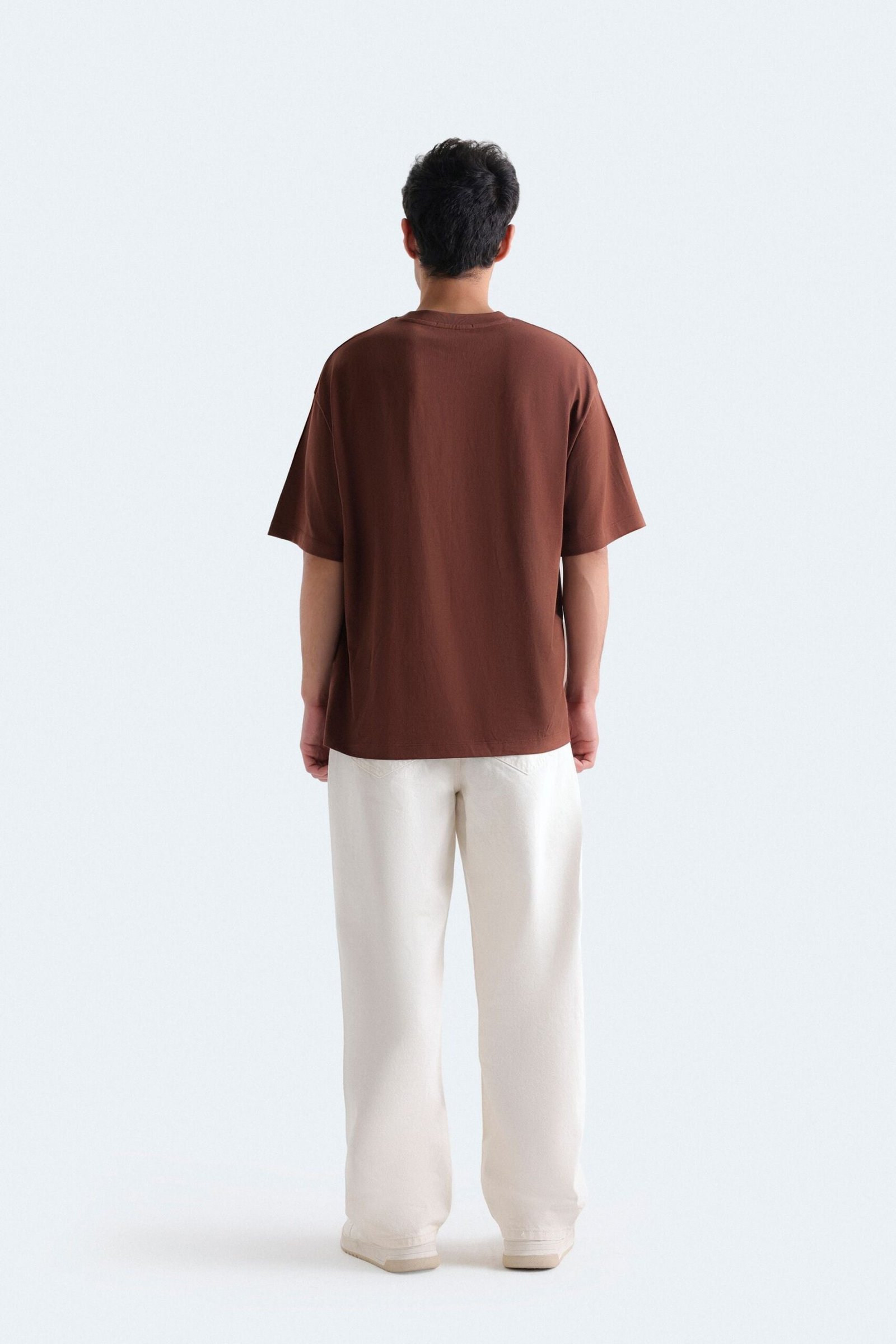 Slogan Print T-Shirt With Label Patch - Image 4