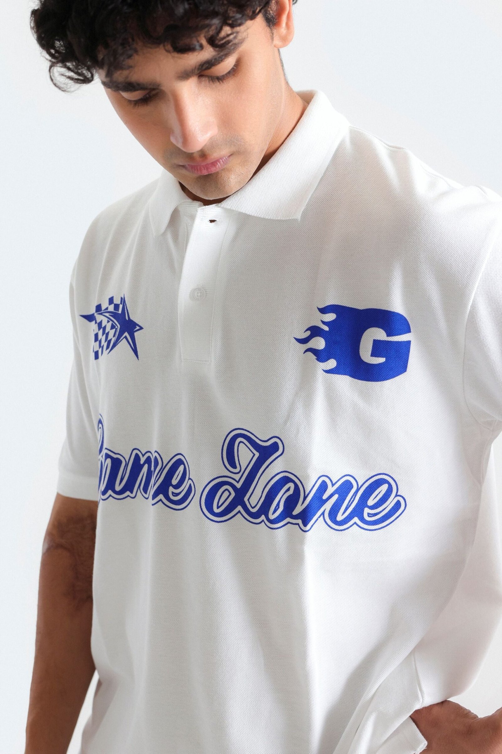Slogan Print Polo Shirt - Image 9