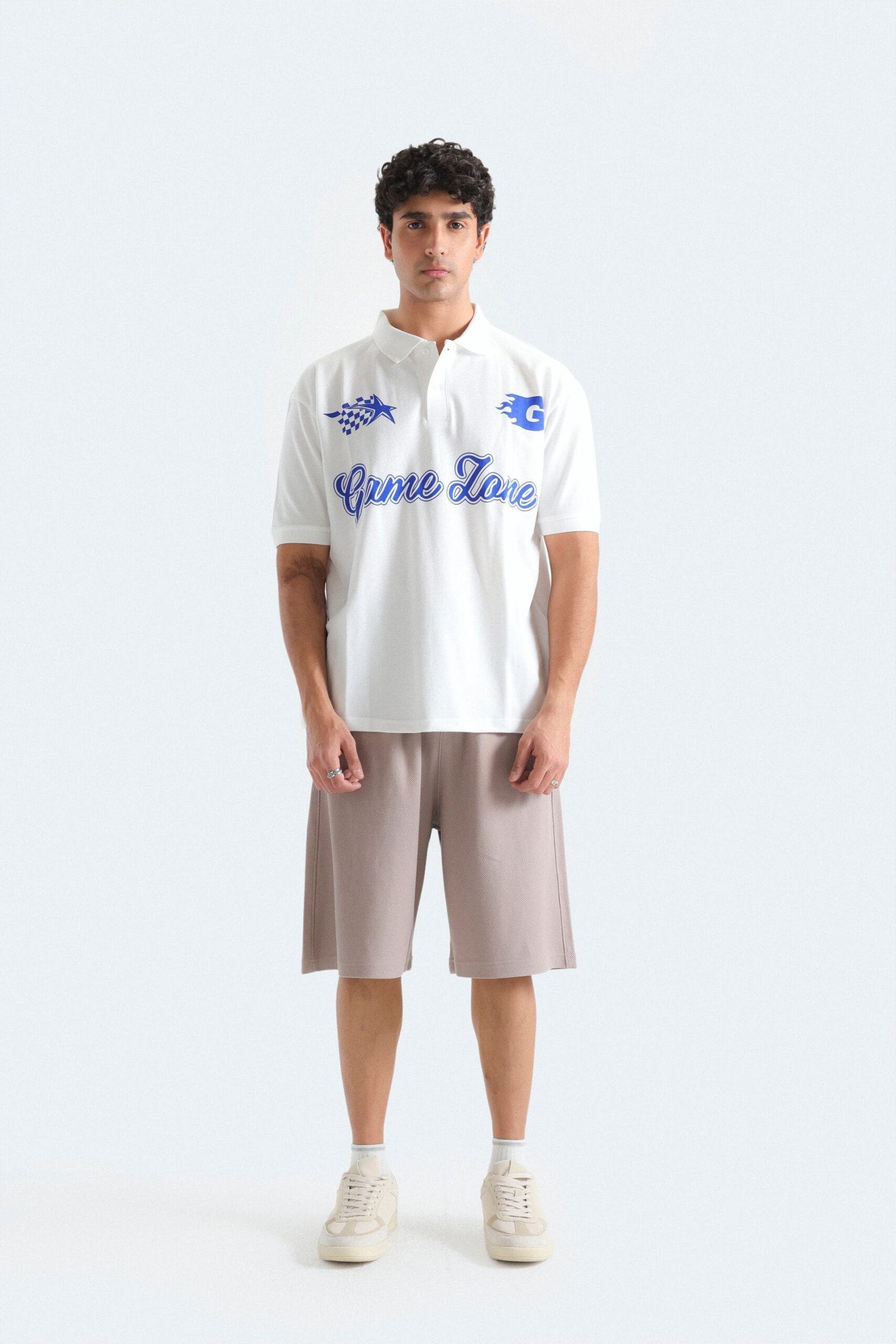 Slogan Print Polo Shirt - Image 8