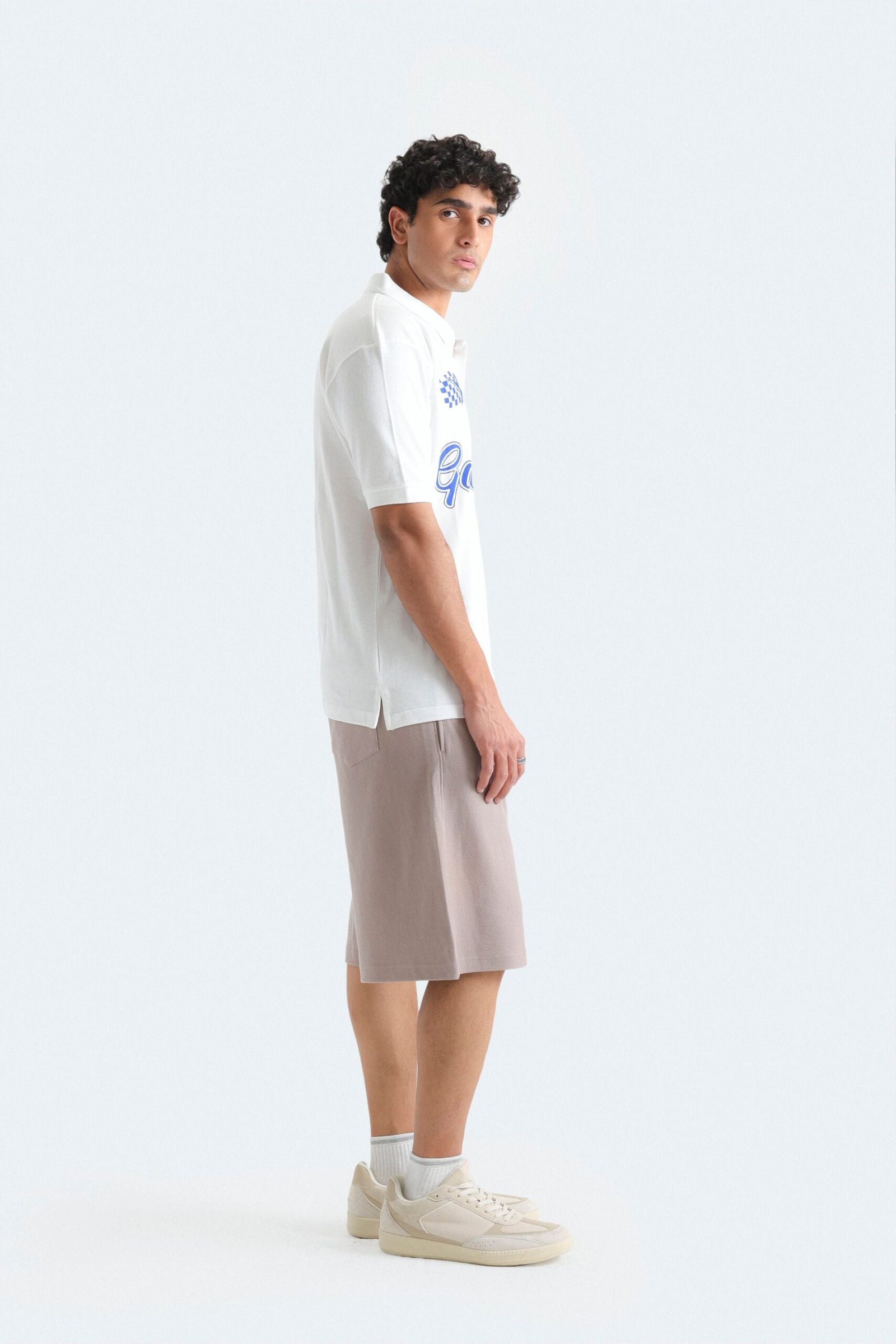 Slogan Print Polo Shirt - Image 10