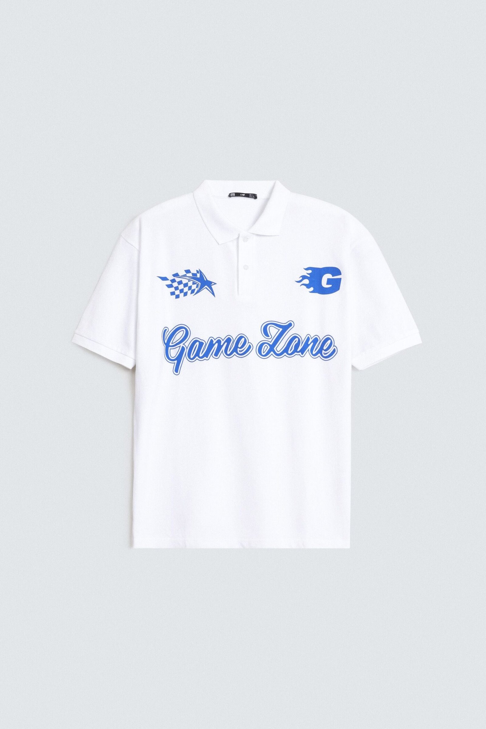 Slogan Print Polo Shirt - Image 12