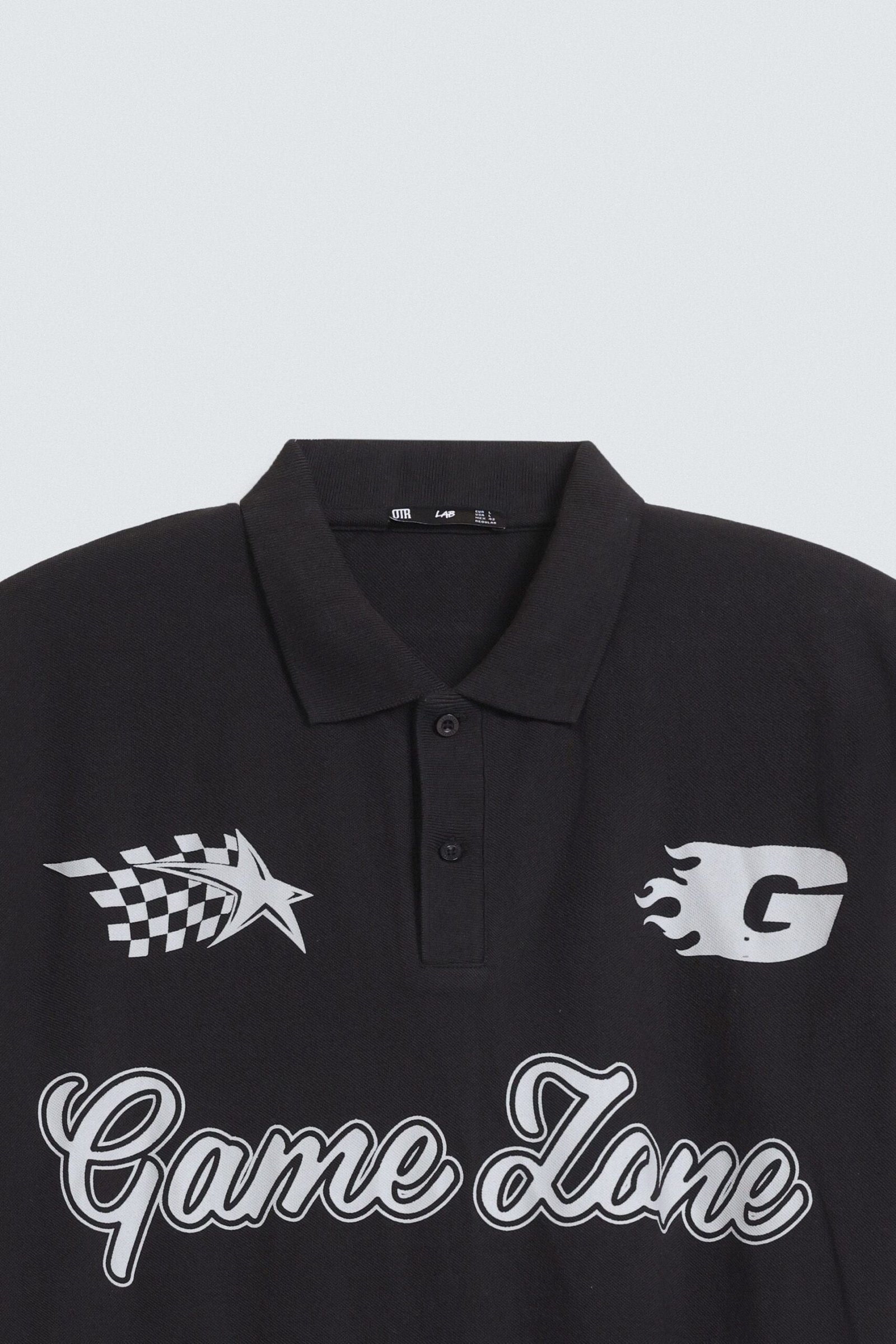 Slogan Print Polo Shirt - Image 6
