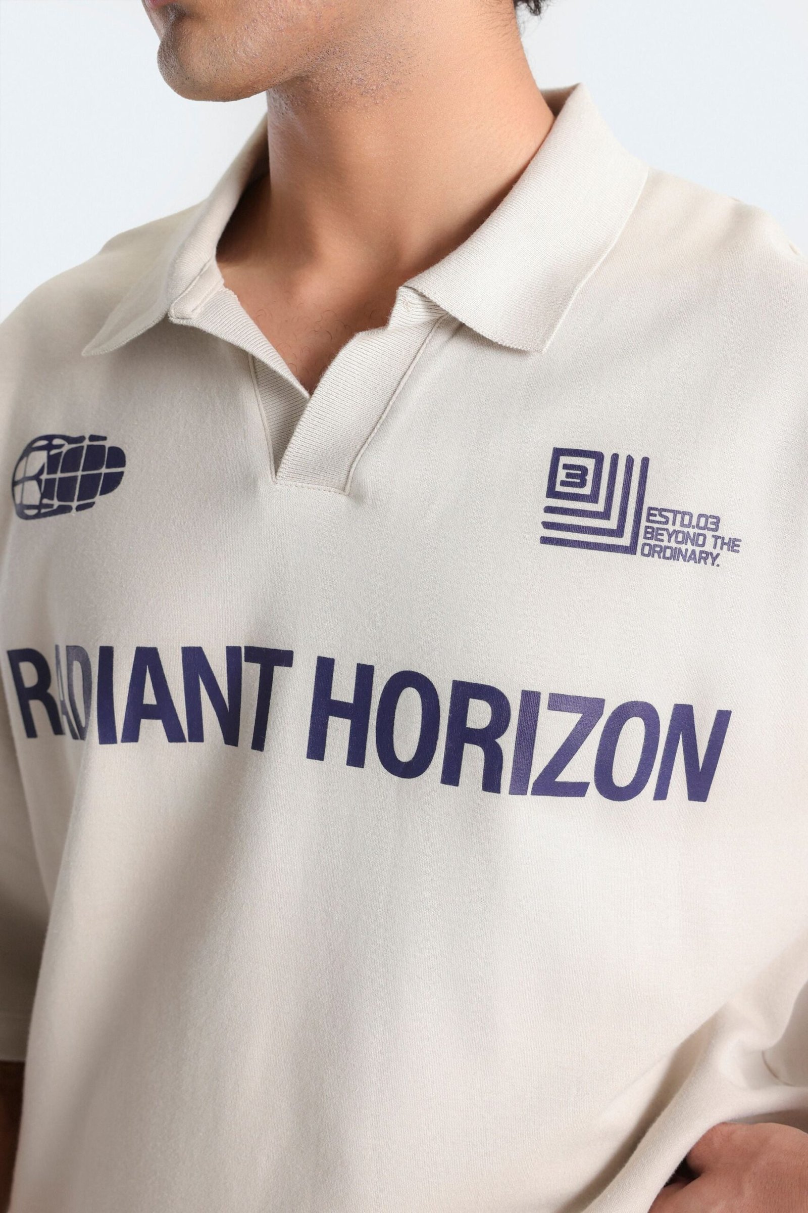 Slogan Print Polo Shirt - Image 2
