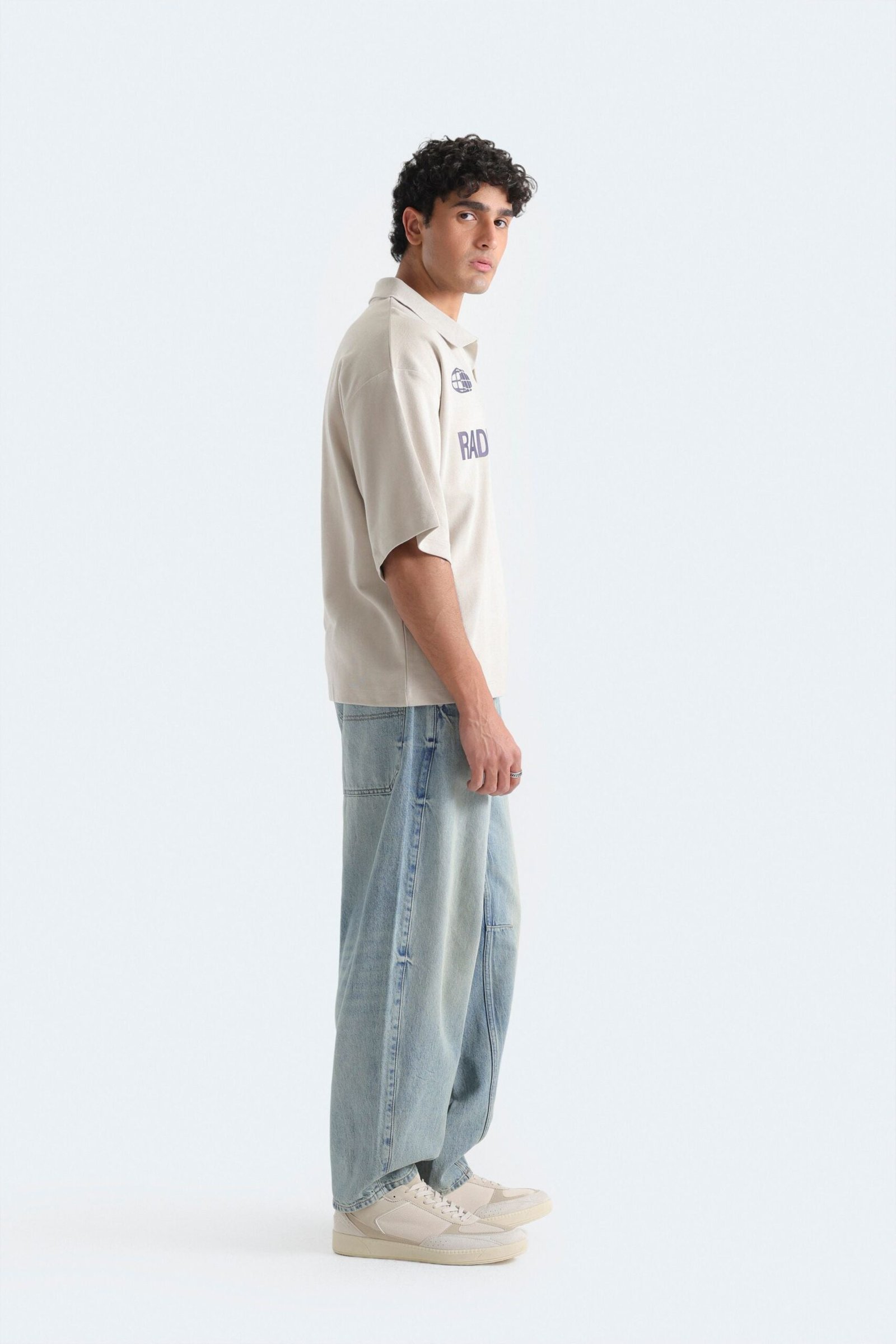 Slogan Print Polo Shirt - Image 3