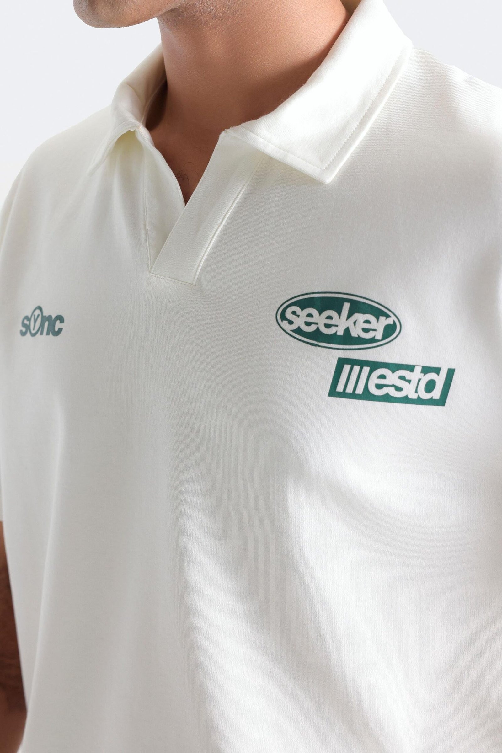 Slogan Print Polo Shirt - Image 2