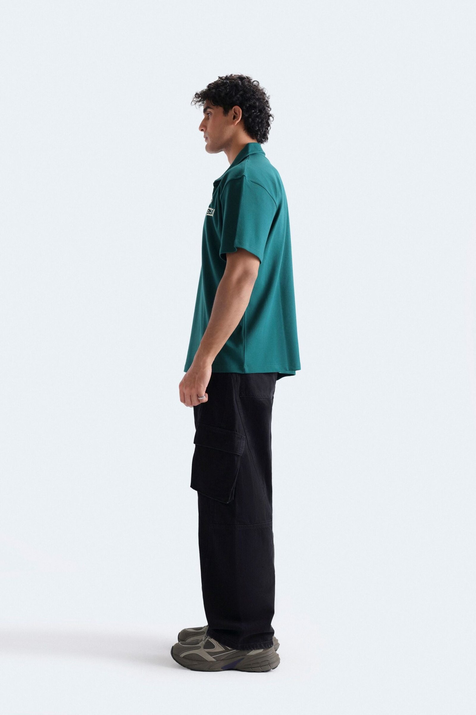 Slogan Print Polo Shirt - Image 10