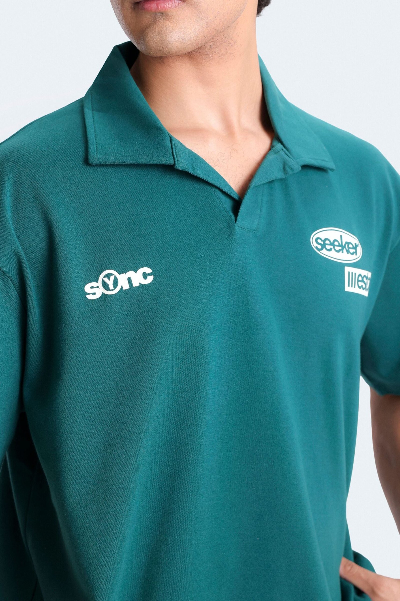 Slogan Print Polo Shirt - Image 9