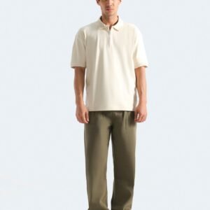 Quarter Zip-Up Polo Shirt