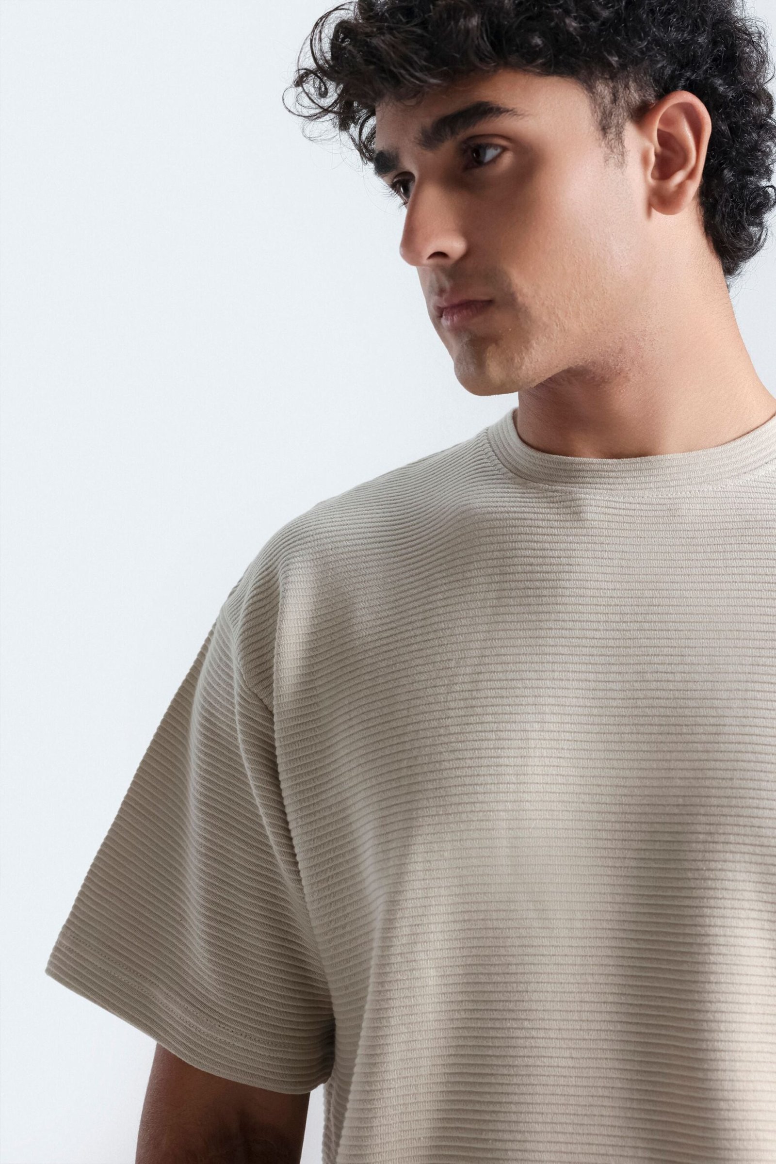 Crew Neck Ottoman T-Shirt - Image 2