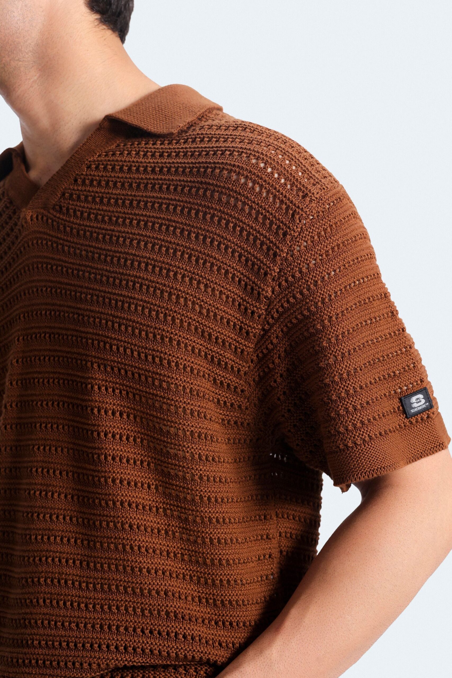 Knitted Polo Shirt - Image 9