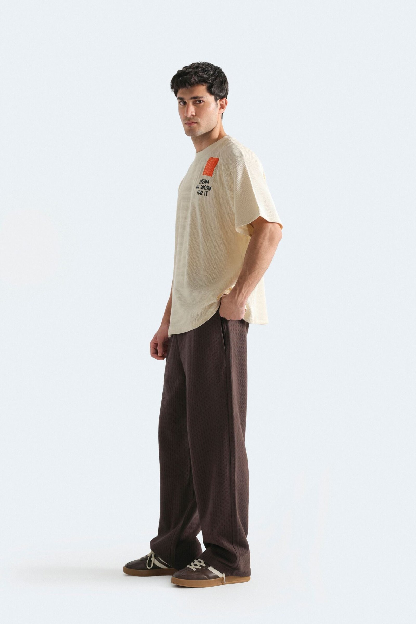 Embroidered Textured T-Shirt - Image 10