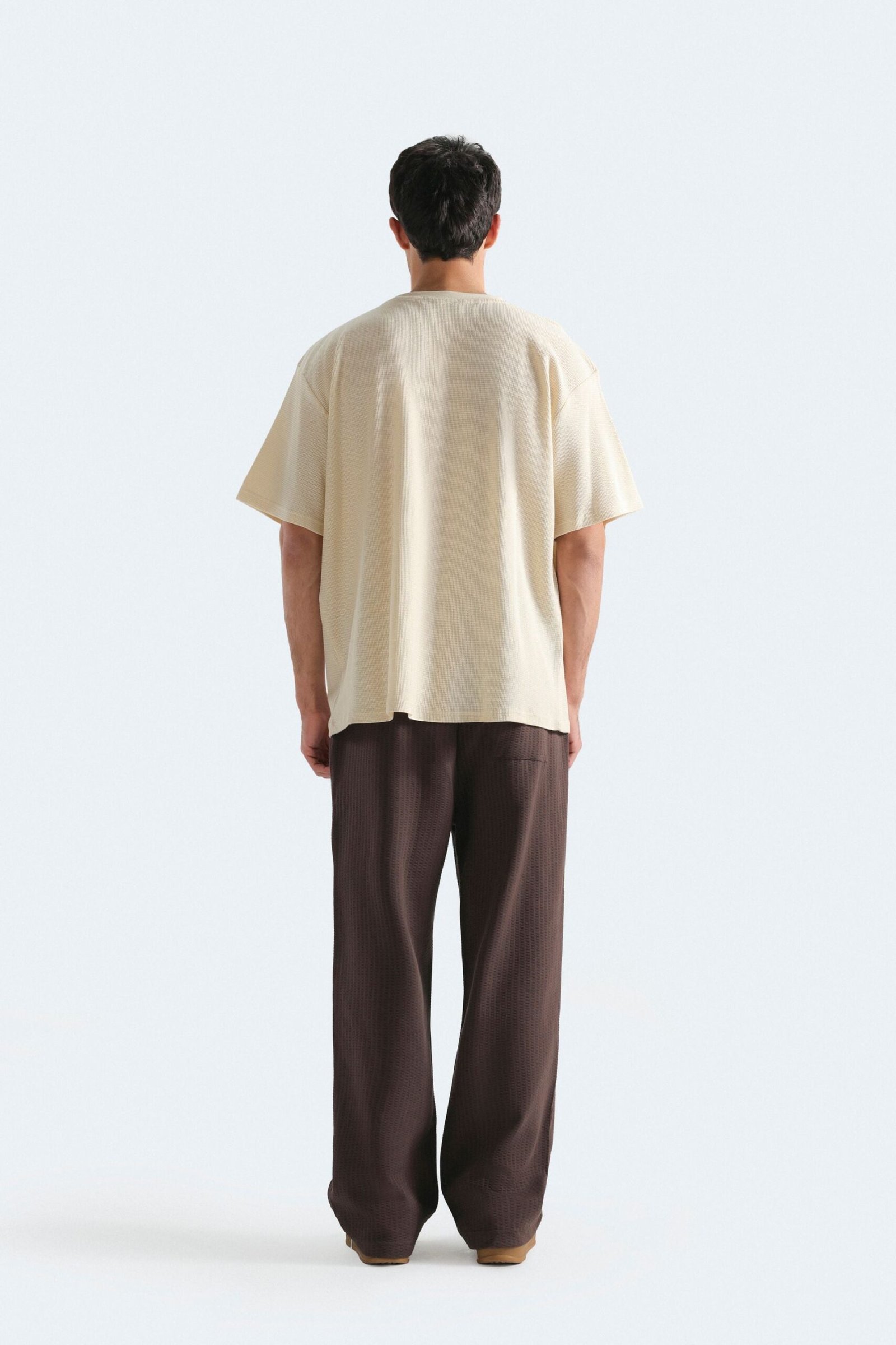 Embroidered Textured T-Shirt - Image 11