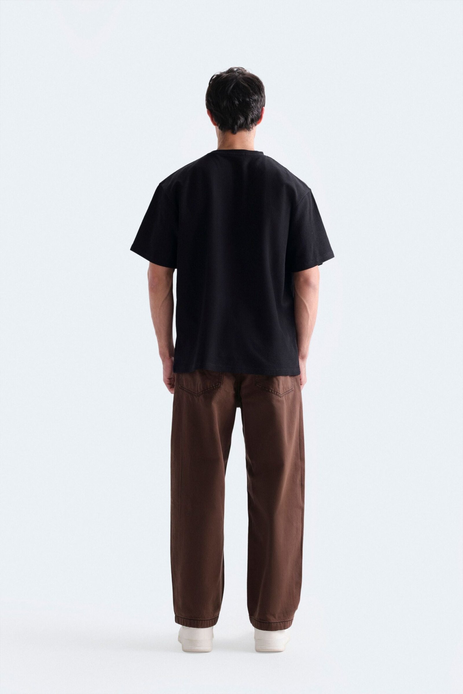 Embroidered Textured T-Shirt - Image 4