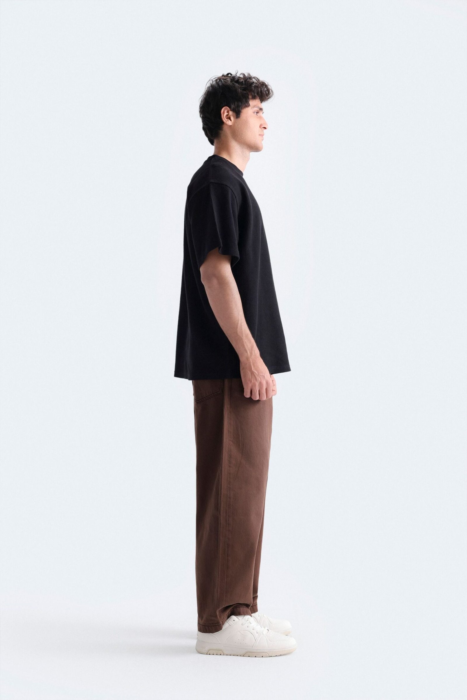 Embroidered Textured T-Shirt - Image 3
