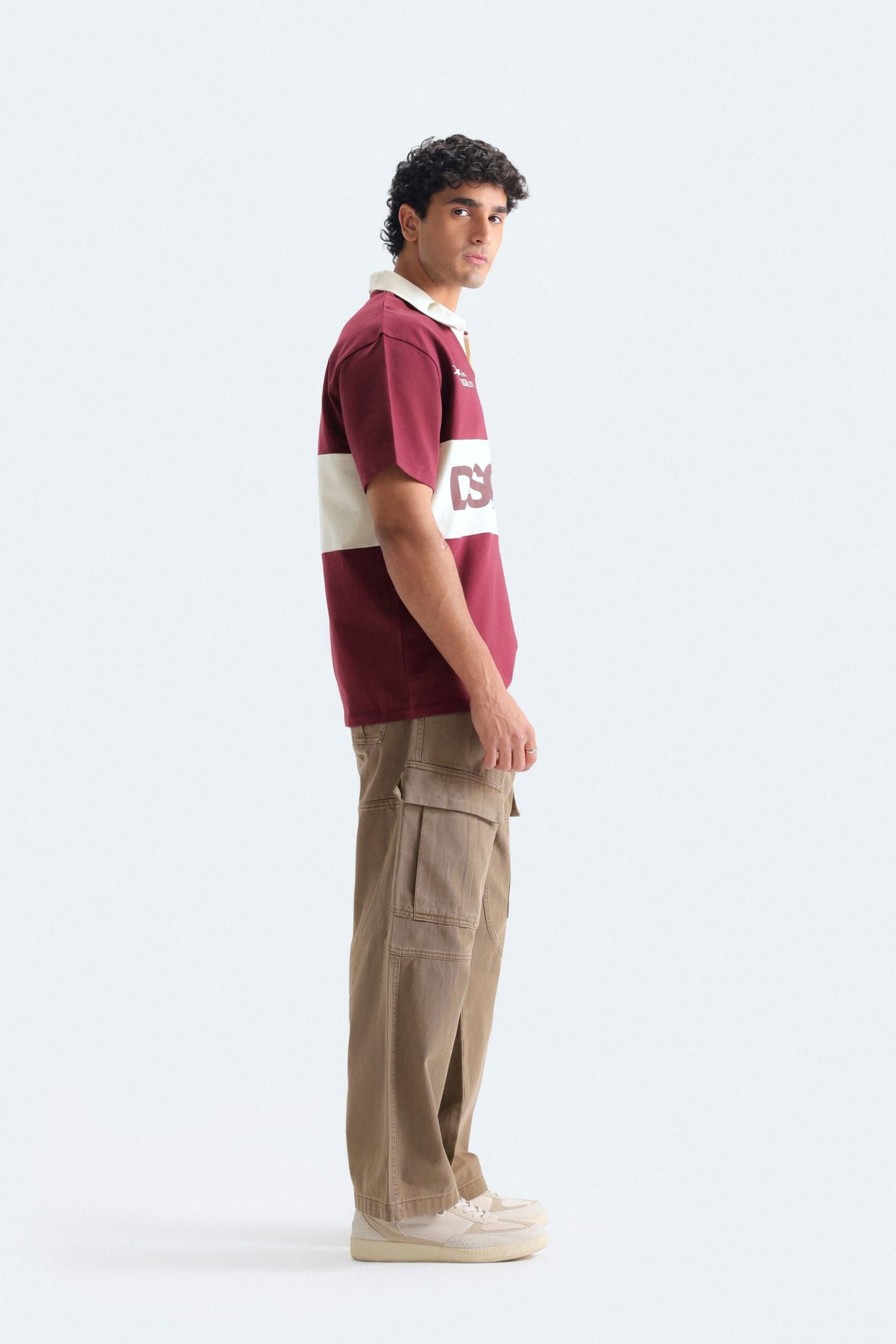 Slogan Print Polo Shirt - Image 3