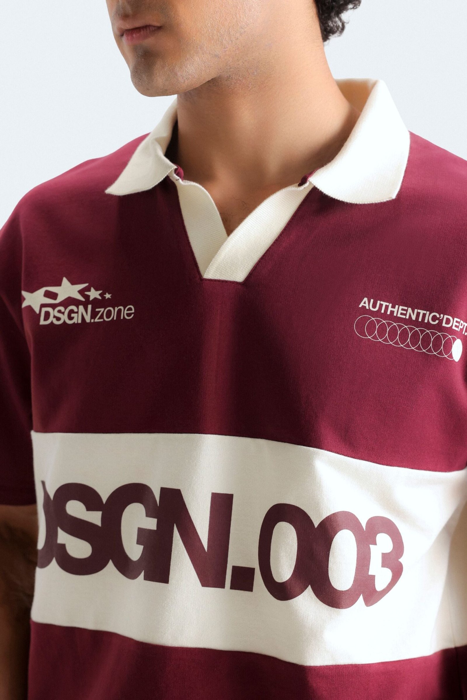Slogan Print Polo Shirt - Image 2