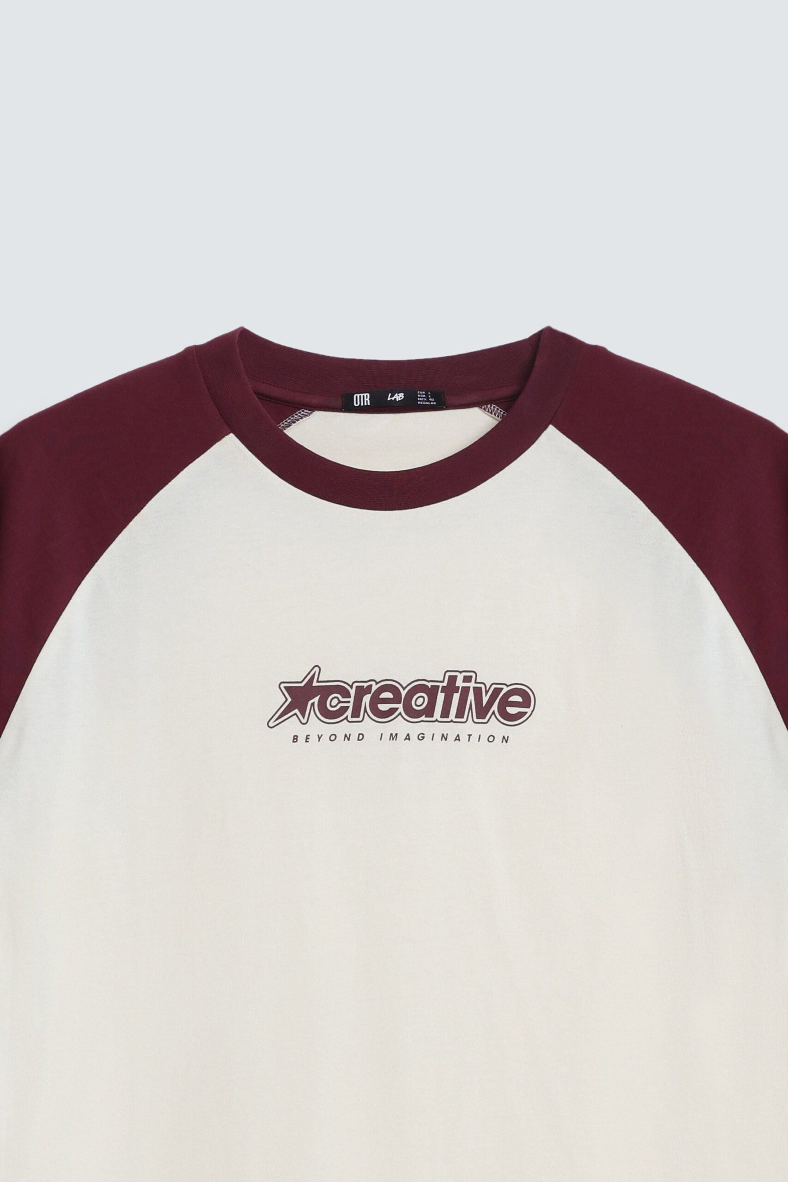 Color Block Slogan Print T-Shirt - Image 6